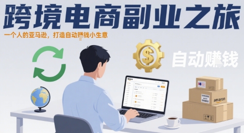 跨境电商副业之旅，一个人的亚马逊，打造自动賺钱小生意