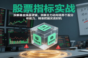 股票指标实战，基金操盘逻辑拆解，洞察主力动向培养个股分析能力把握买卖时机（更新）