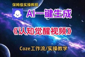 Coze扣子智能体工作流一键生成认知觉醒视频，保姆级搭建教学
